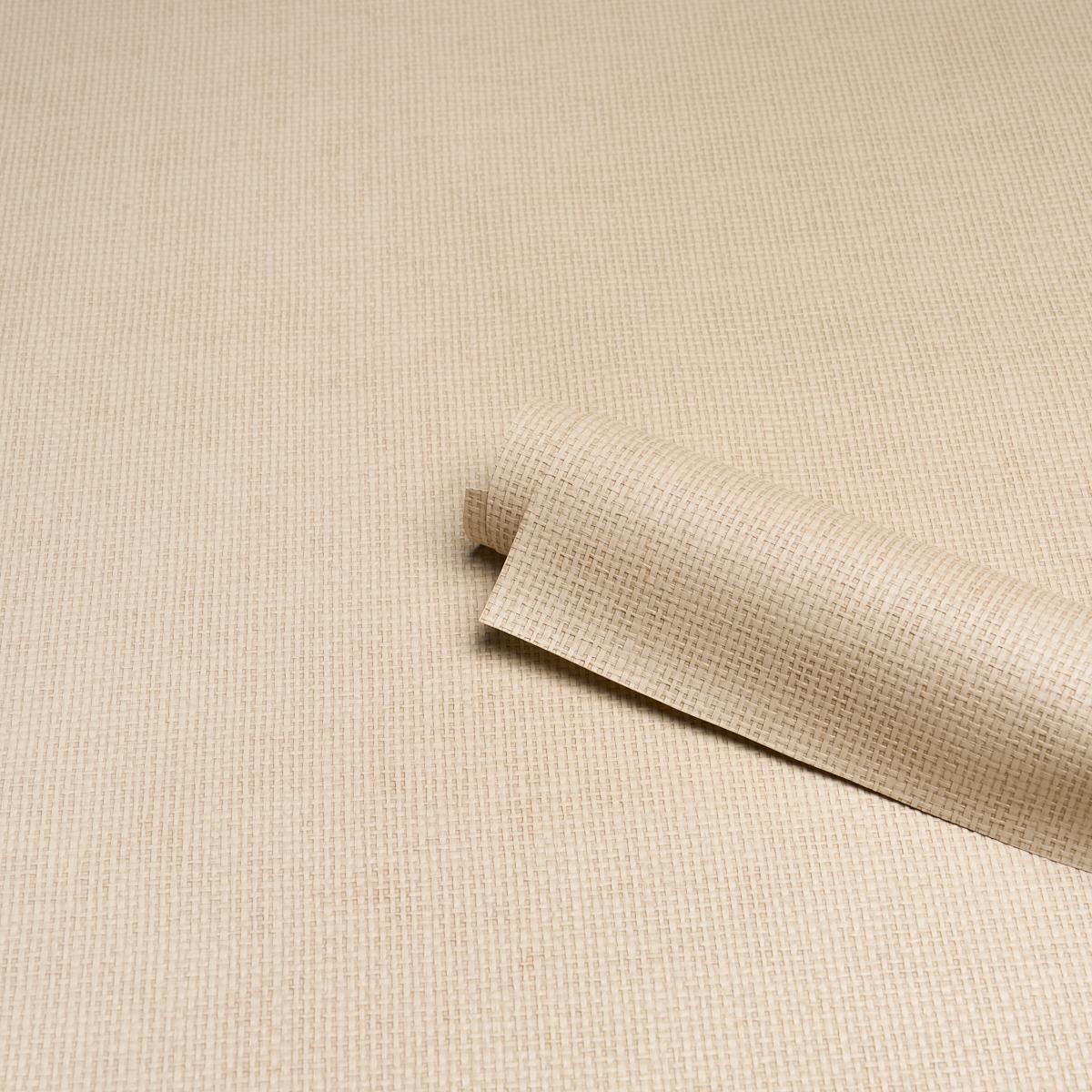 Schumacher Paperweave Vinyl Wheat Wallpaper