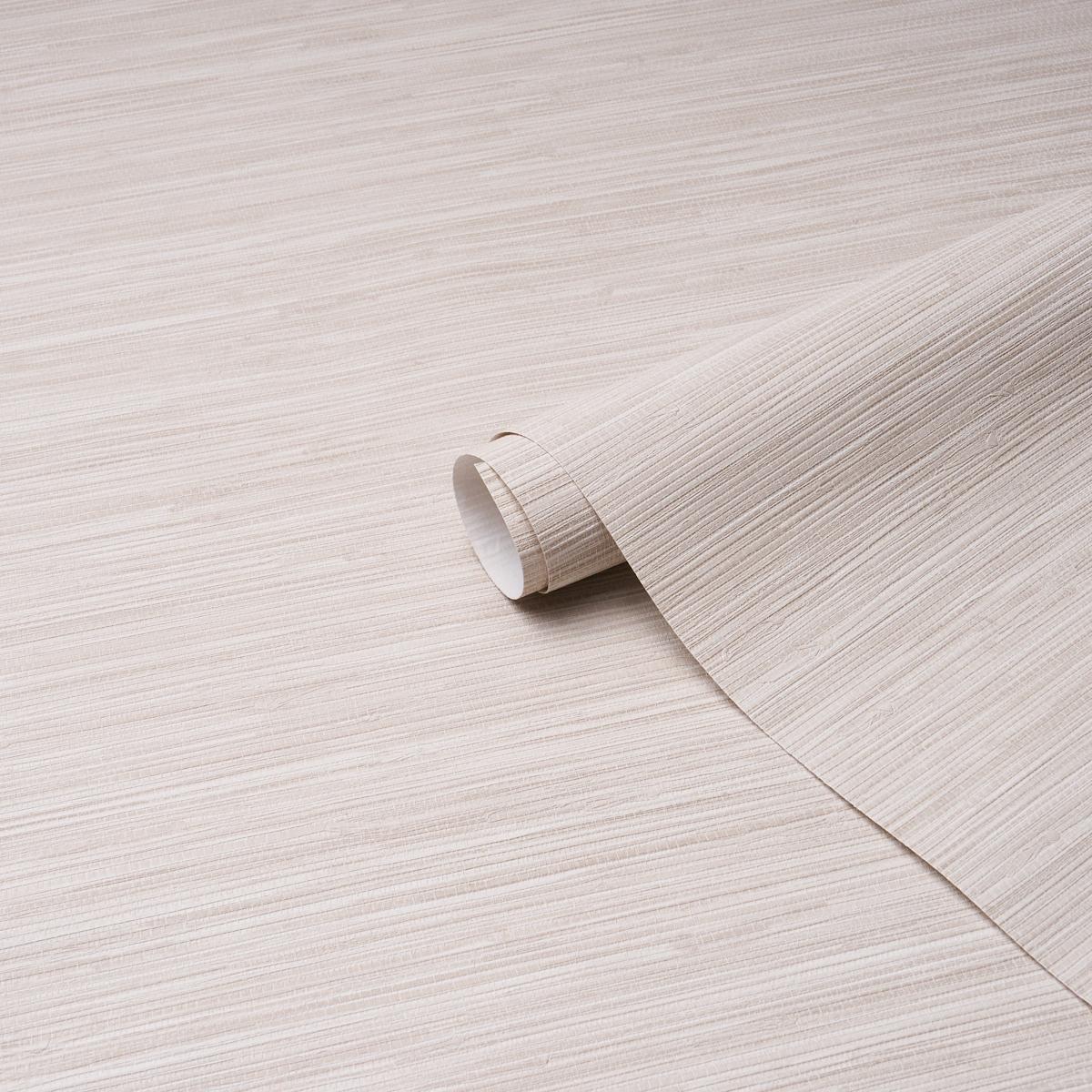 Schumacher Horizon Grasscloth Vinyl Stone Wallpaper