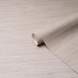 Schumacher Horizon Grasscloth Vinyl Grey Wallpaper