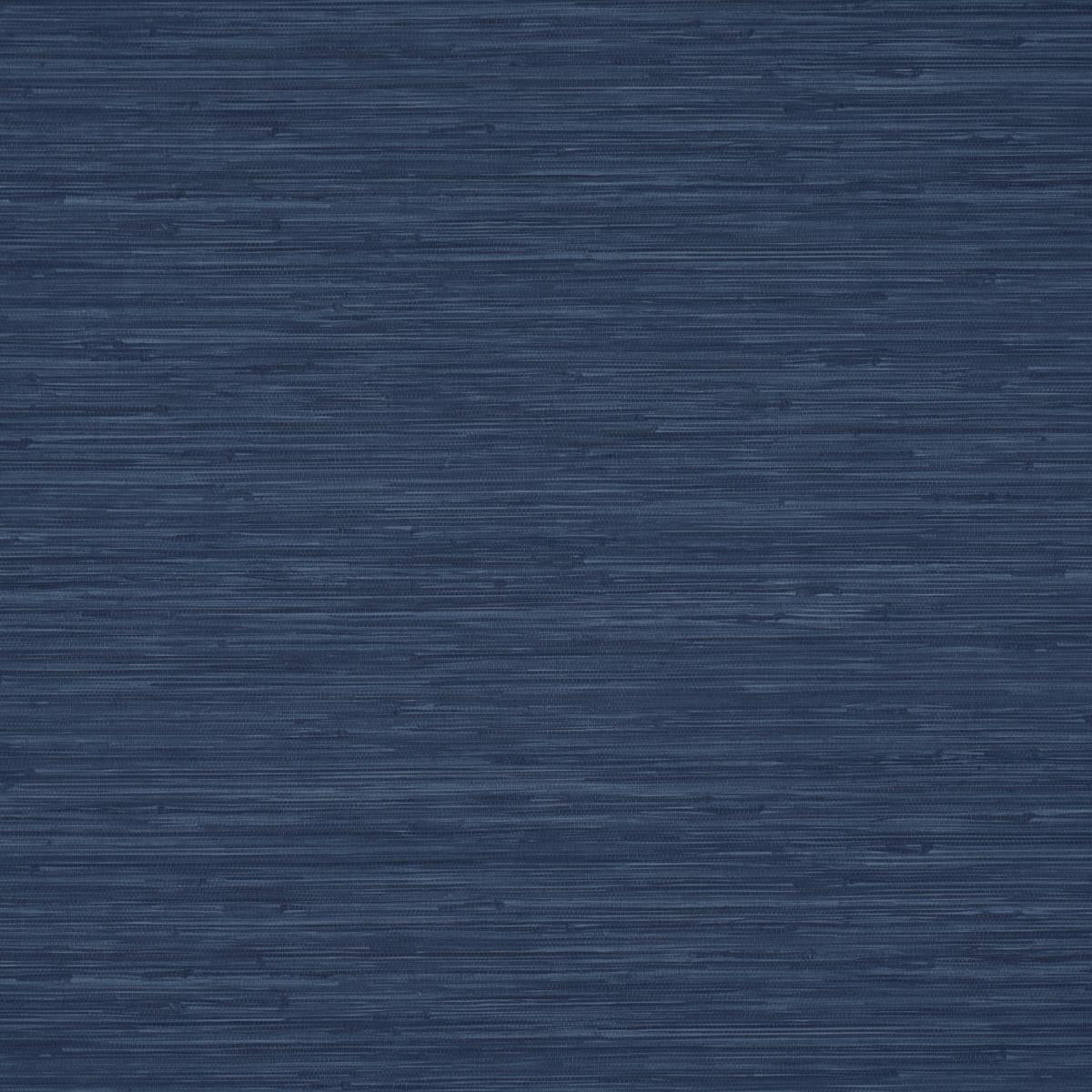 Schumacher Horizon Grasscloth Vinyl Indigo Wallpaper