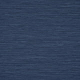 Schumacher Horizon Grasscloth Vinyl Indigo Wallpaper