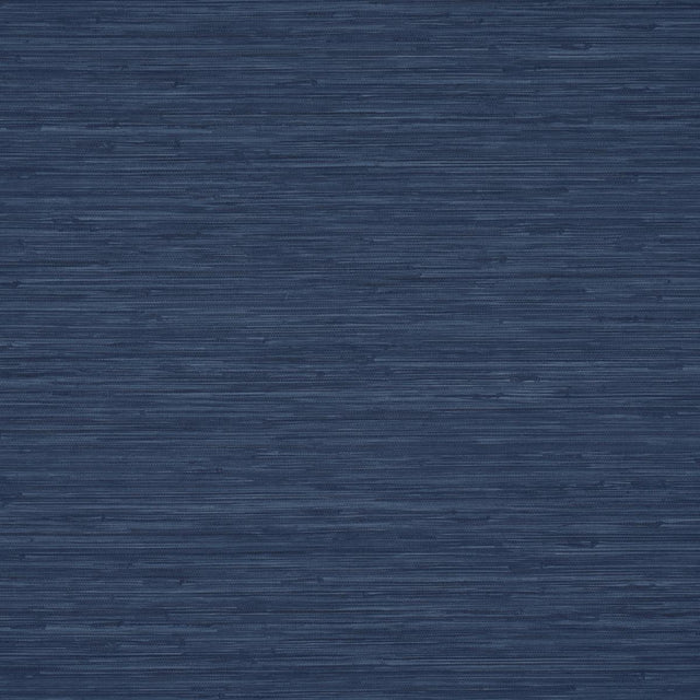 Schumacher Horizon Grasscloth Vinyl Indigo Wallpaper