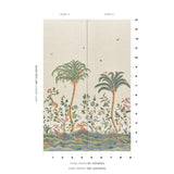 Schumacher Spotswood Crewel 2 Panel Set Multi Wallpaper