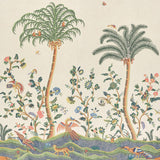 Schumacher Spotswood Crewel 2 Panel Set Multi Wallpaper