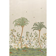 Schumacher Spotswood Crewel 2 Panel Set Sage Wallpaper