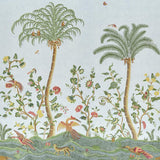 Schumacher Spotswood Crewel 2 Panel Set Sky Wallpaper