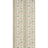 Schumacher Parvati Floral Stripe Petal Wallpaper