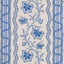 Schumacher Parvati Floral Stripe Delft Wallpaper