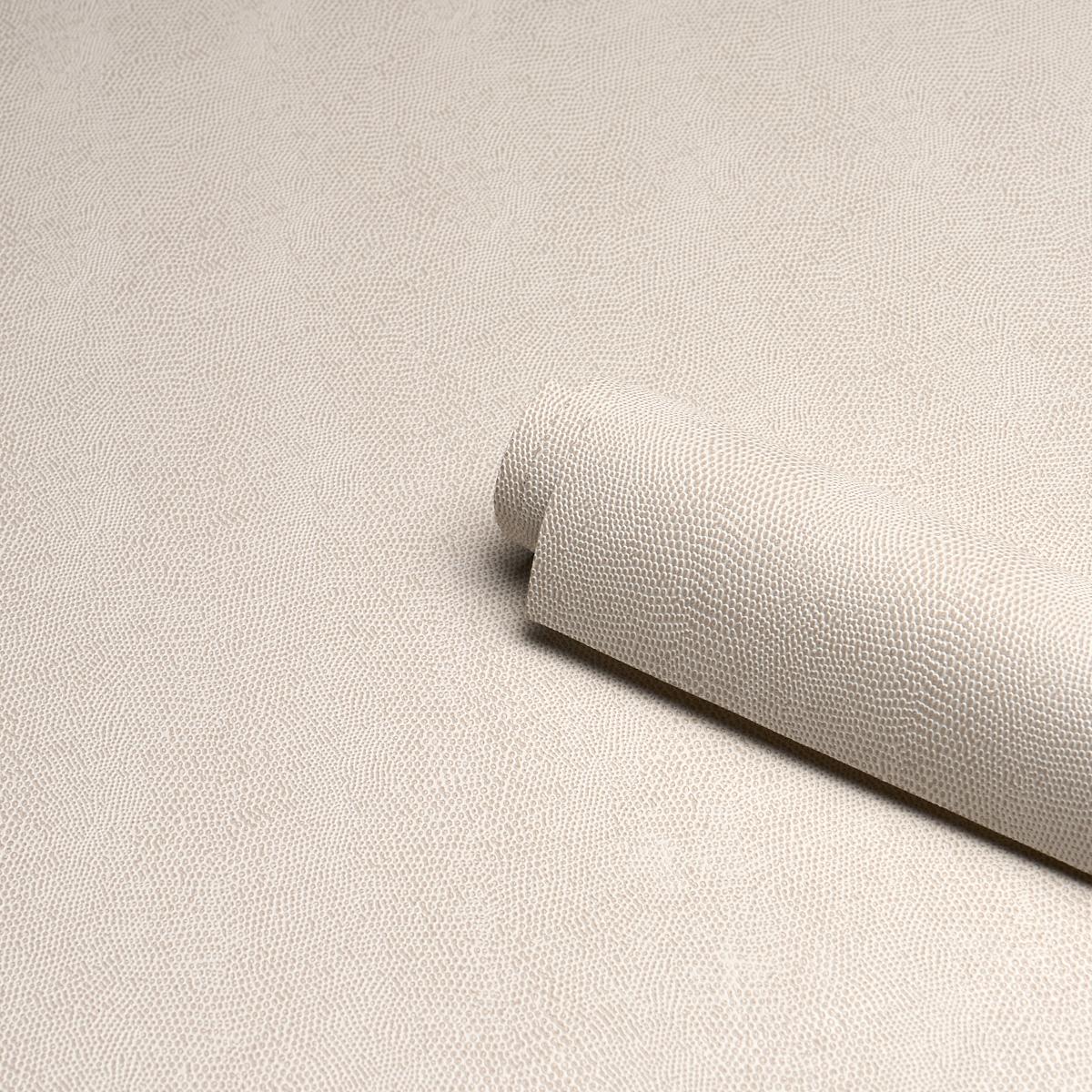 Schumacher Snakeskin Vinyl Ivory Wallpaper