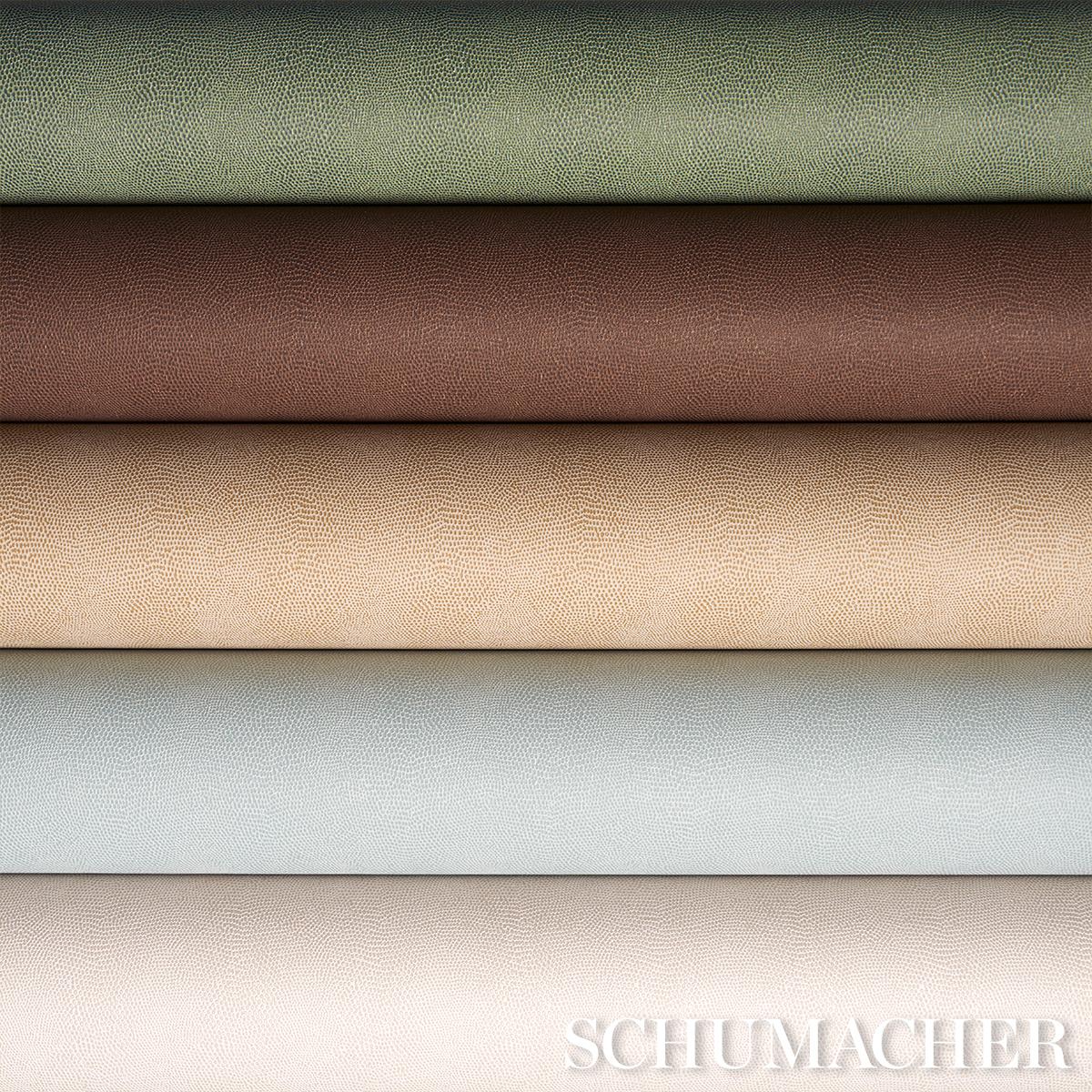 Schumacher Snakeskin Vinyl Sand Wallpaper