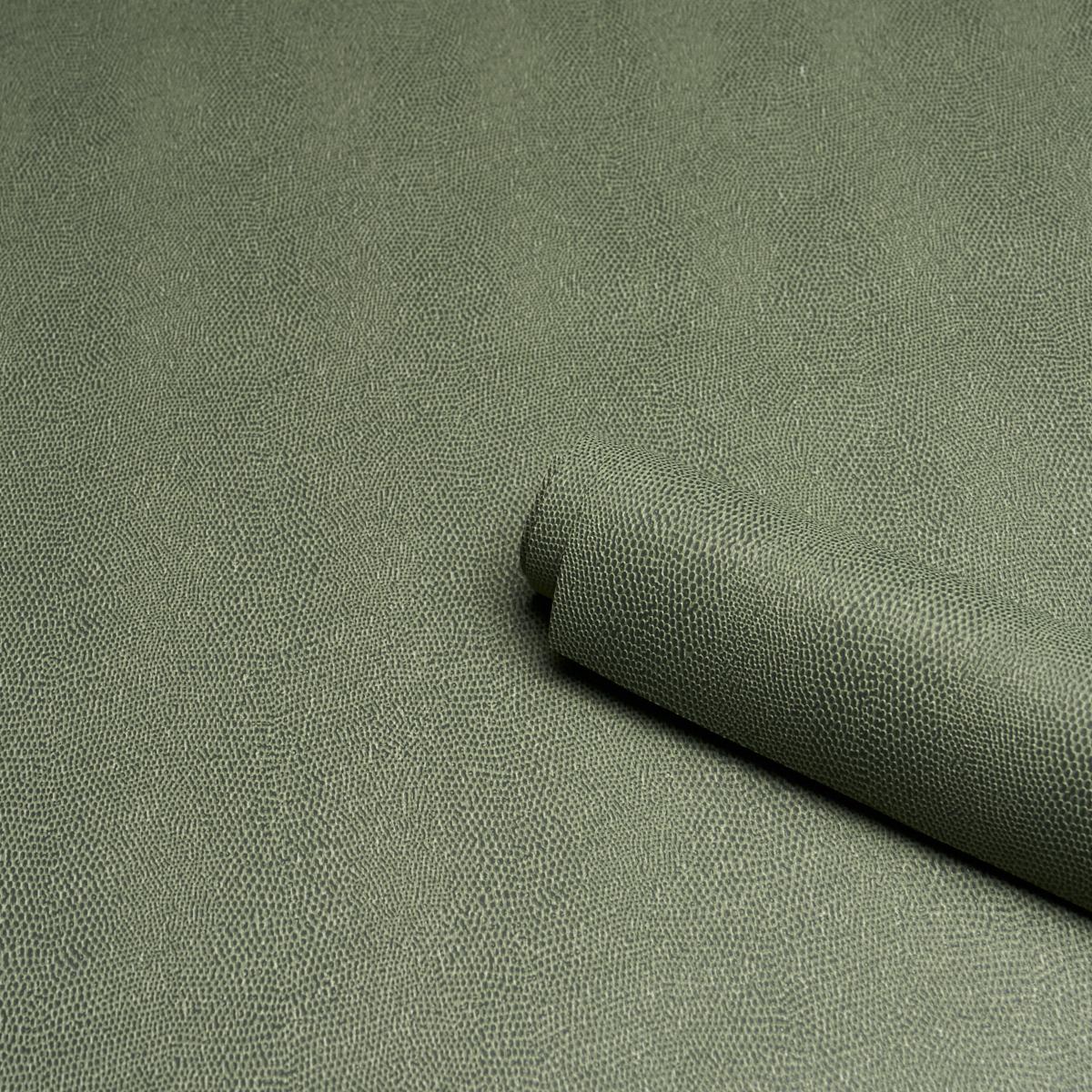 Schumacher Snakeskin Vinyl Sage Wallpaper