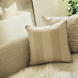 Schumacher Hemlock Stripe Natural Fabric
