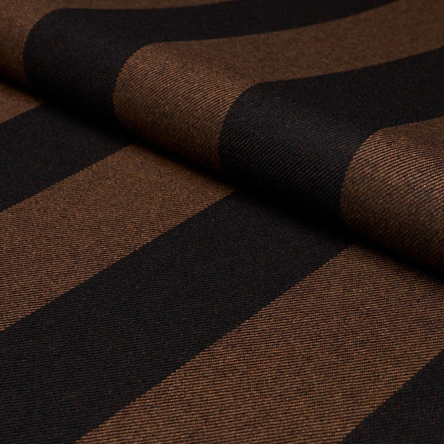 Schumacher Hemlock Stripe Java Fabric