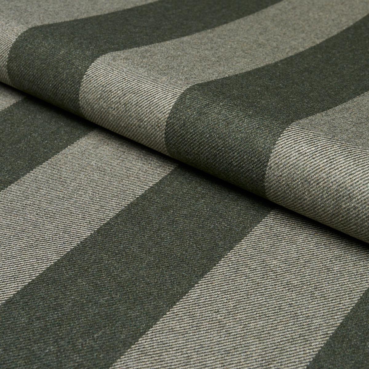 Schumacher Hemlock Stripe Sage Fabric
