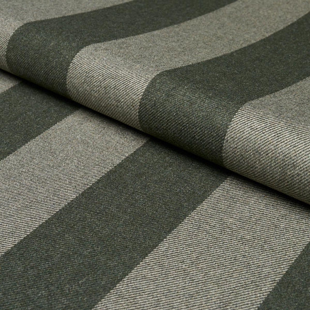 Schumacher Hemlock Stripe Sage Fabric