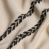 Schumacher Plains Stripe Casement Graphite Fabric