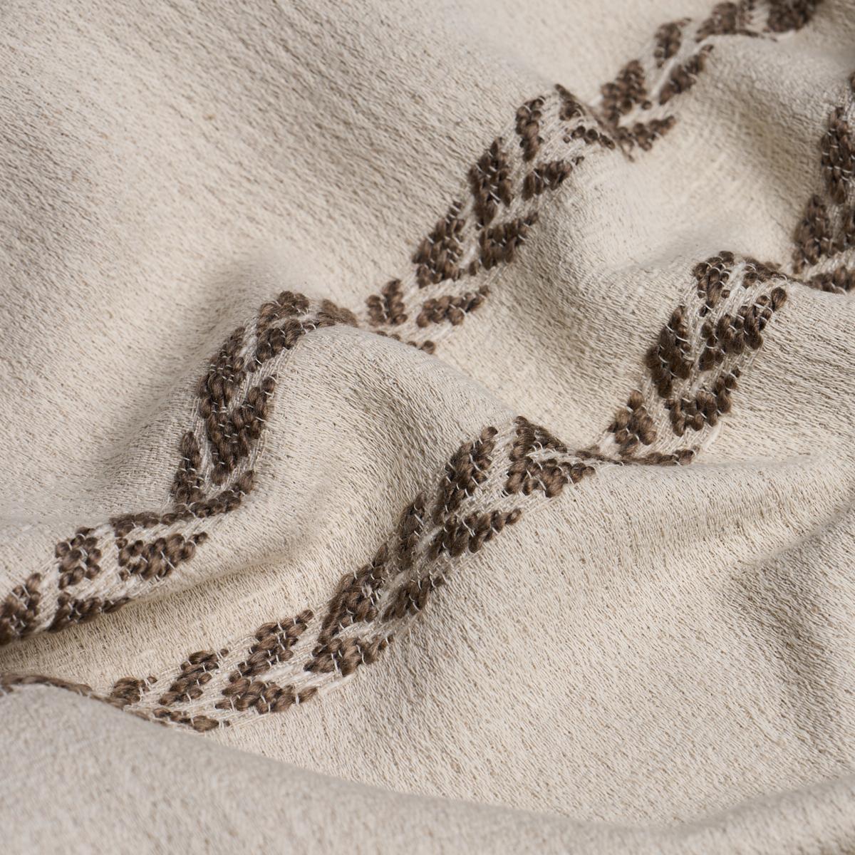 Schumacher Plains Stripe Casement Flax Fabric