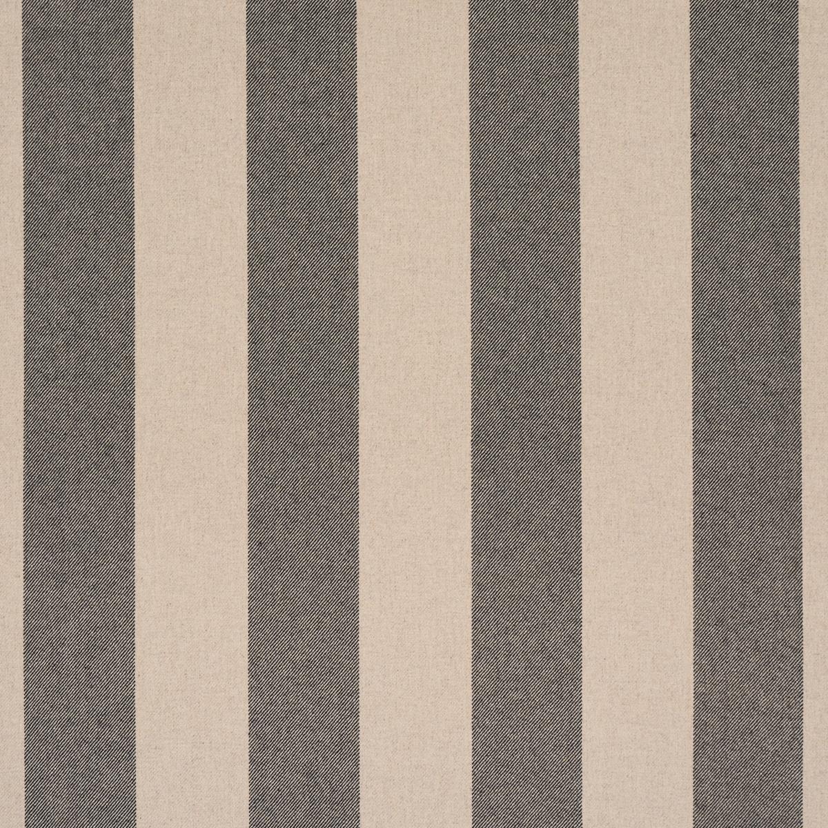 Schumacher Hemlock Stripe Graphite Fabric