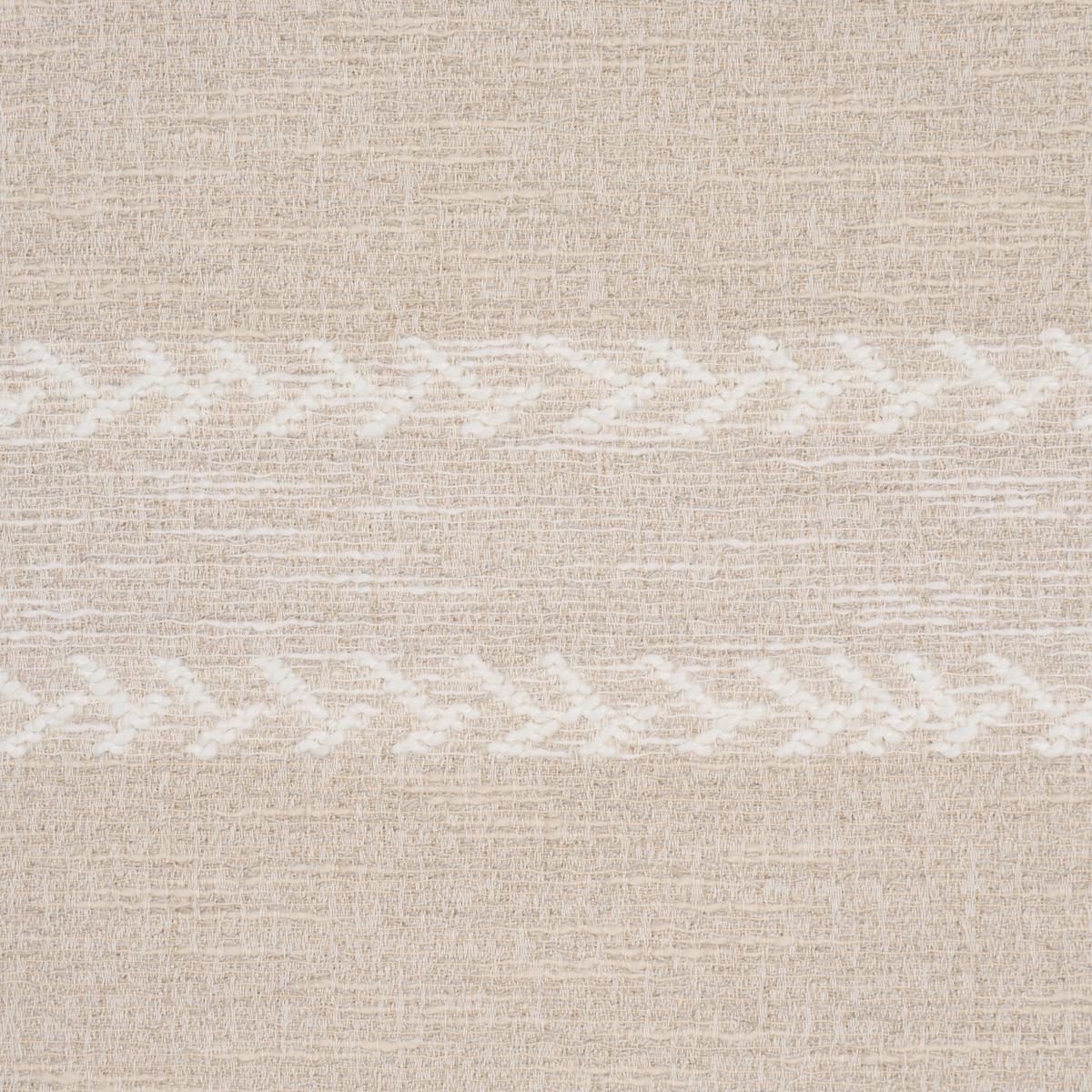 Schumacher Plains Stripe Casement Natural Fabric