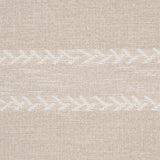 Schumacher Plains Stripe Casement Natural Fabric