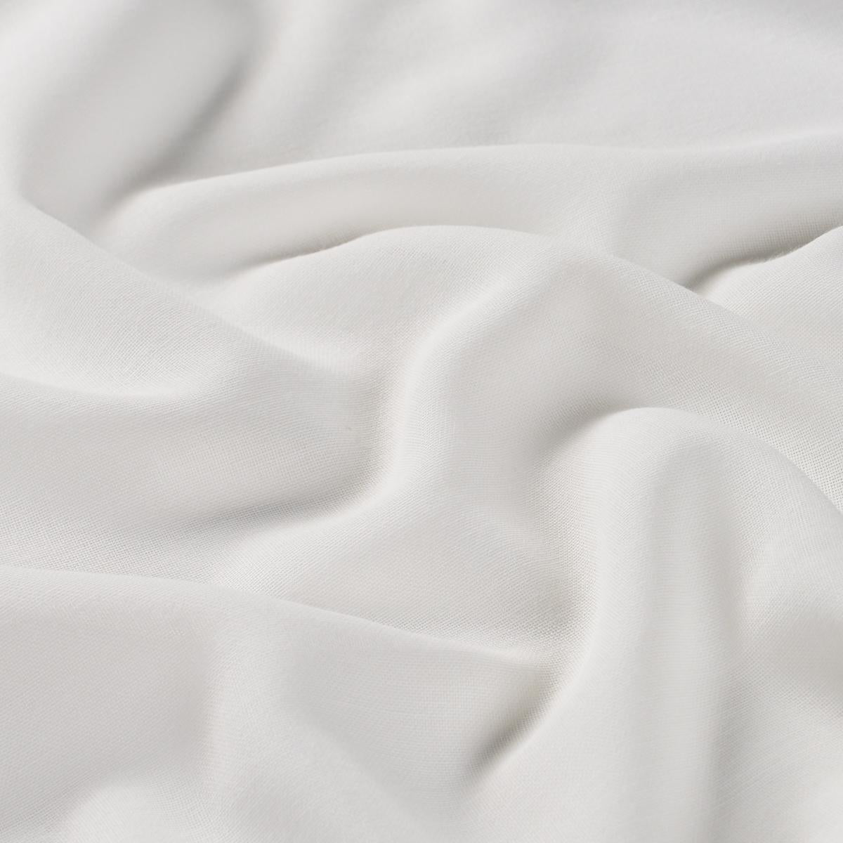Schumacher Summit Sheer White Fabric
