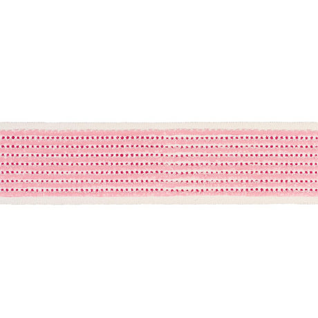 Schumacher Pink Stripe & Dot Hand Block Trim