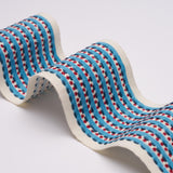 Schumacher Blue Stripe & Dot Hand Block Trim
