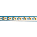 Schumacher Blue Poppy Hand Block Trim