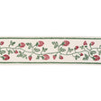 Schumacher Dark Green Strawberry Trail Hand Block Trim