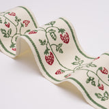 Schumacher Dark Green Strawberry Trail Hand Block Trim