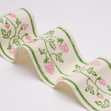 Schumacher Green Strawberry Trail Hand Block Trim