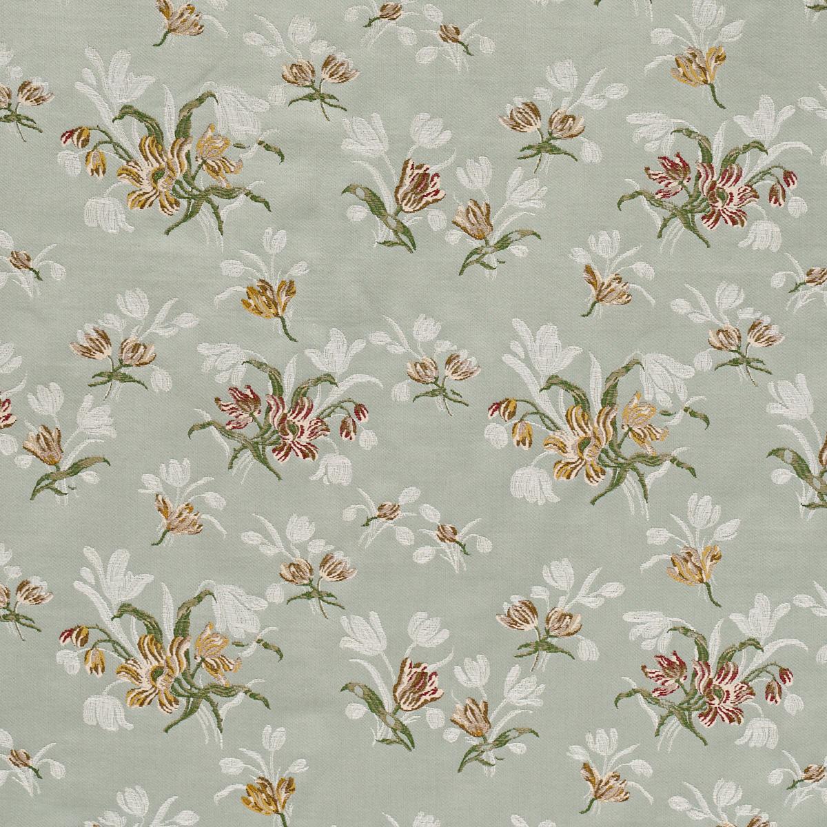 Schumacher Spitalfields Bouquet Robin'S Egg Fabric