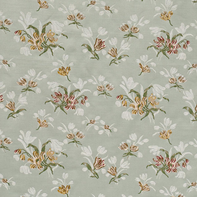 Schumacher Spitalfields Bouquet Robin'S Egg Fabric