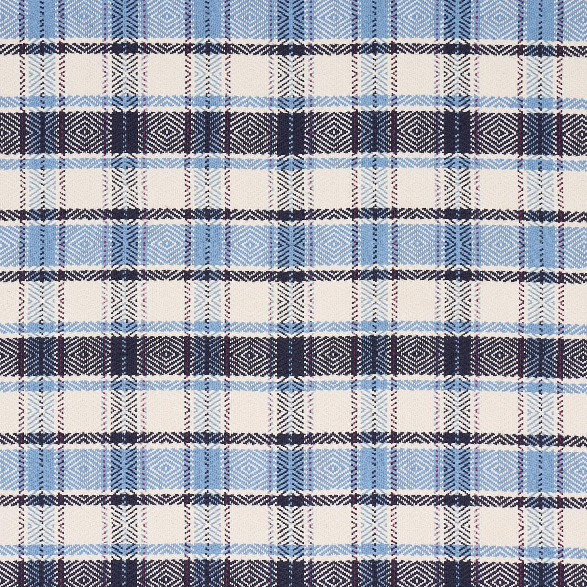 Schumacher Heidi Plaid Indigo Fabric