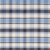 Schumacher Heidi Plaid Indigo Fabric