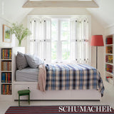 Schumacher Heidi Plaid Indigo Fabric