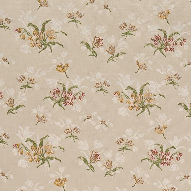 Schumacher Spitalfields Bouquet Alabaster Fabric