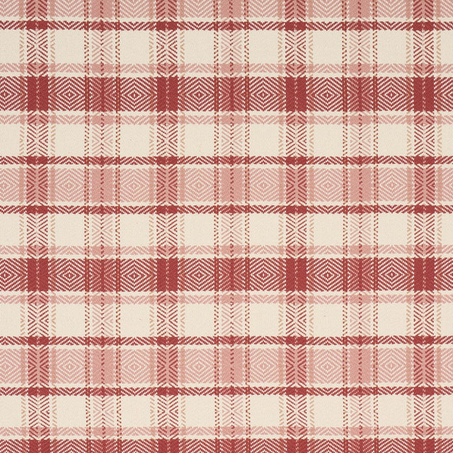 Schumacher Heidi Plaid Cranberry Fabric