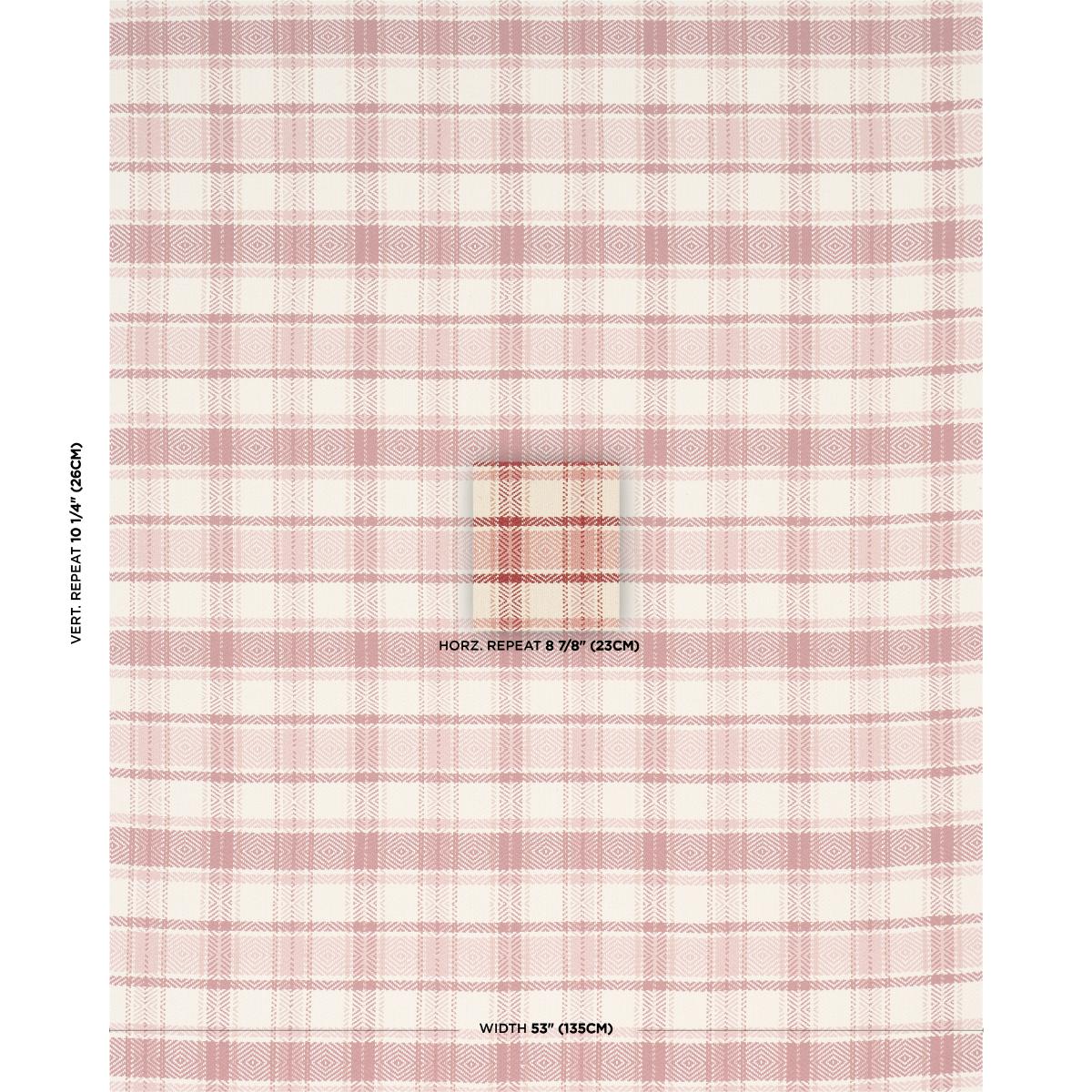 Schumacher Heidi Plaid Cranberry Fabric