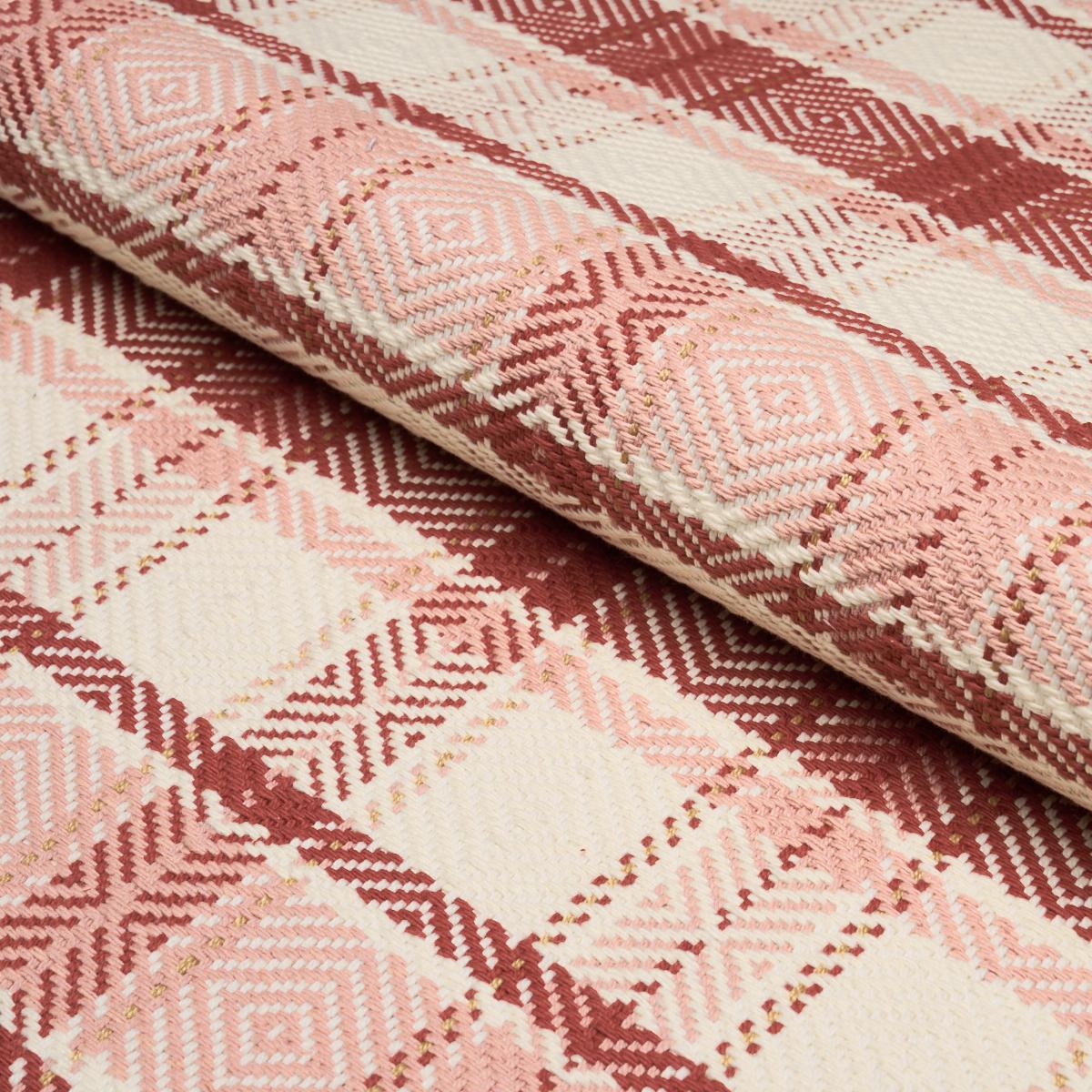 Schumacher Heidi Plaid Cranberry Fabric