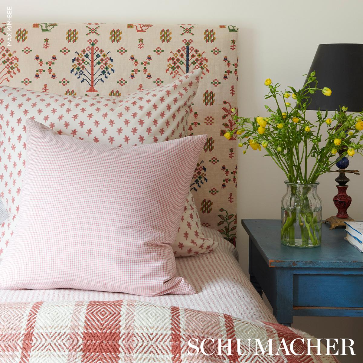 Schumacher Heidi Plaid Cranberry Fabric