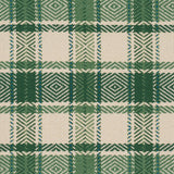 Schumacher Heidi Plaid Leaf Fabric