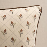 Schumacher Flax 18" x 18" Holden Hand Print Pillow