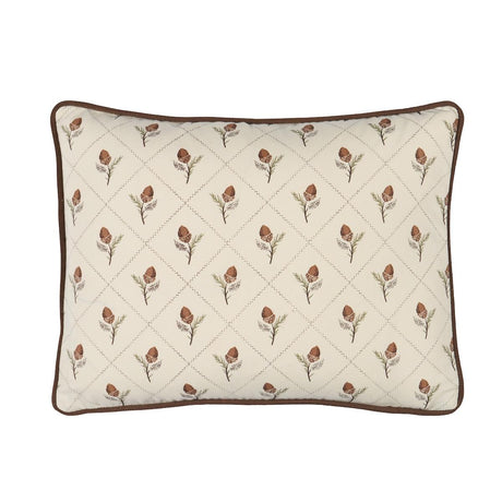 Schumacher Cream 16" x 12" Holden Hand Print Pillow