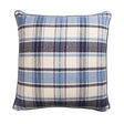 Schumacher Indigo 22" x 22" Heidi Plaid Pillow