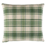 Schumacher Leaf 18" x 18" Heidi Plaid Pillow
