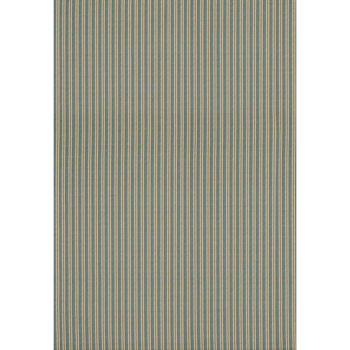 Mulberry SOMERTON STRIPE TEAL/OCHRE Fabric