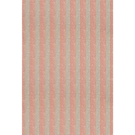 Mulberry LADBROKE STRIPE TEAL/RED Fabric