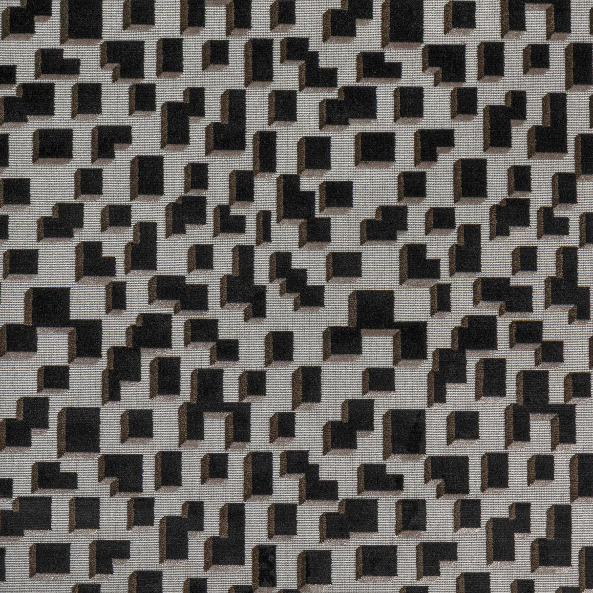 Donghia CUBICAL BLACK Upholstery Fabric