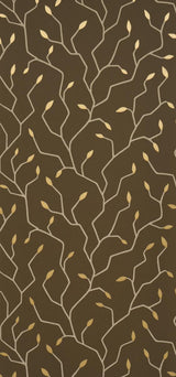 Schumacher Cymbeline Chocolate Wallpaper